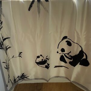 Silk Scarf Panda Bamboo 34”x34”